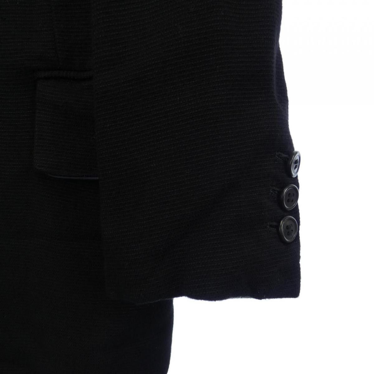 Comme des Garcons Jacket Rayon Plain Flap Pocket 2 Button Black Size US S / EU 44-46 / 1 - 4 Thumbnail