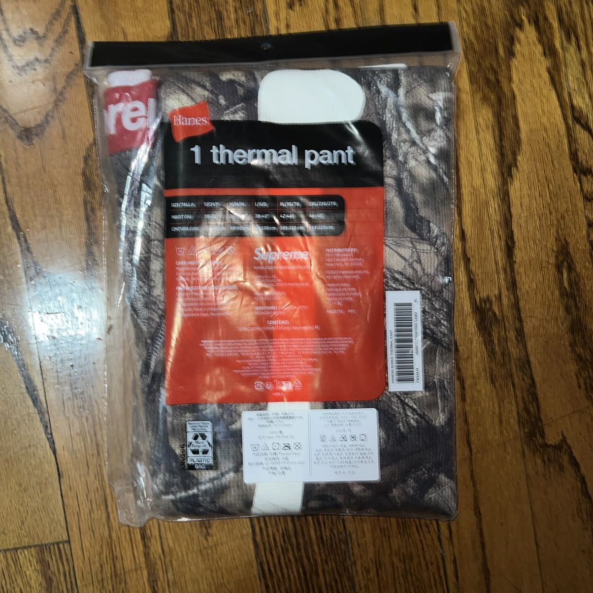 Supreme Supreme Hanes Bones Thermal Pants Camo Size: XL Size US 40 / EU 56 - 4 Thumbnail