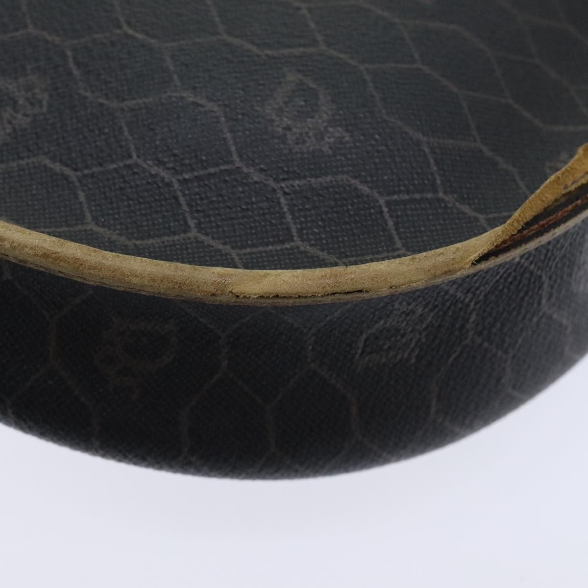 Dior DIOR Honeycomb Canvas Shoulder Bag Leather Black Gold Size ONE SIZE - 16 Thumbnail