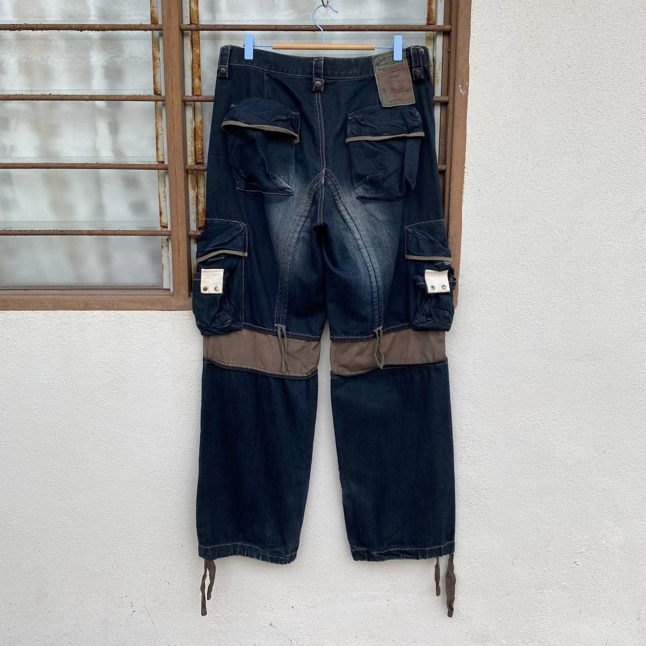 PPFM Rare Archival PPFM "Yellow Riot" Paratrooper Cargo Denim Size US 35 - 6 Thumbnail