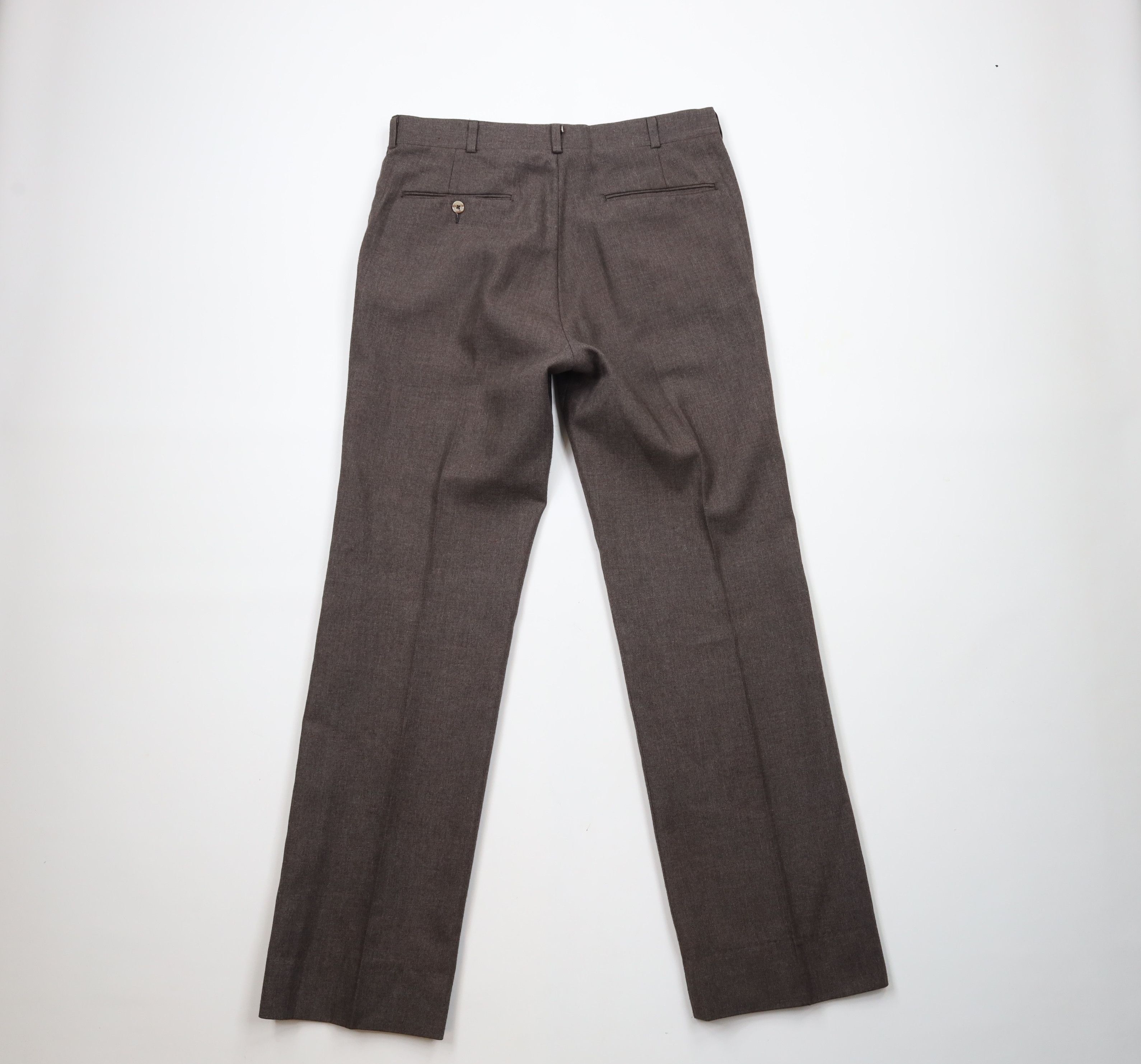Vintage Vintage 70s Streetwear Flared Wide Leg Chino Pants Brown USA Size US 32 / EU 48 - 8 Thumbnail