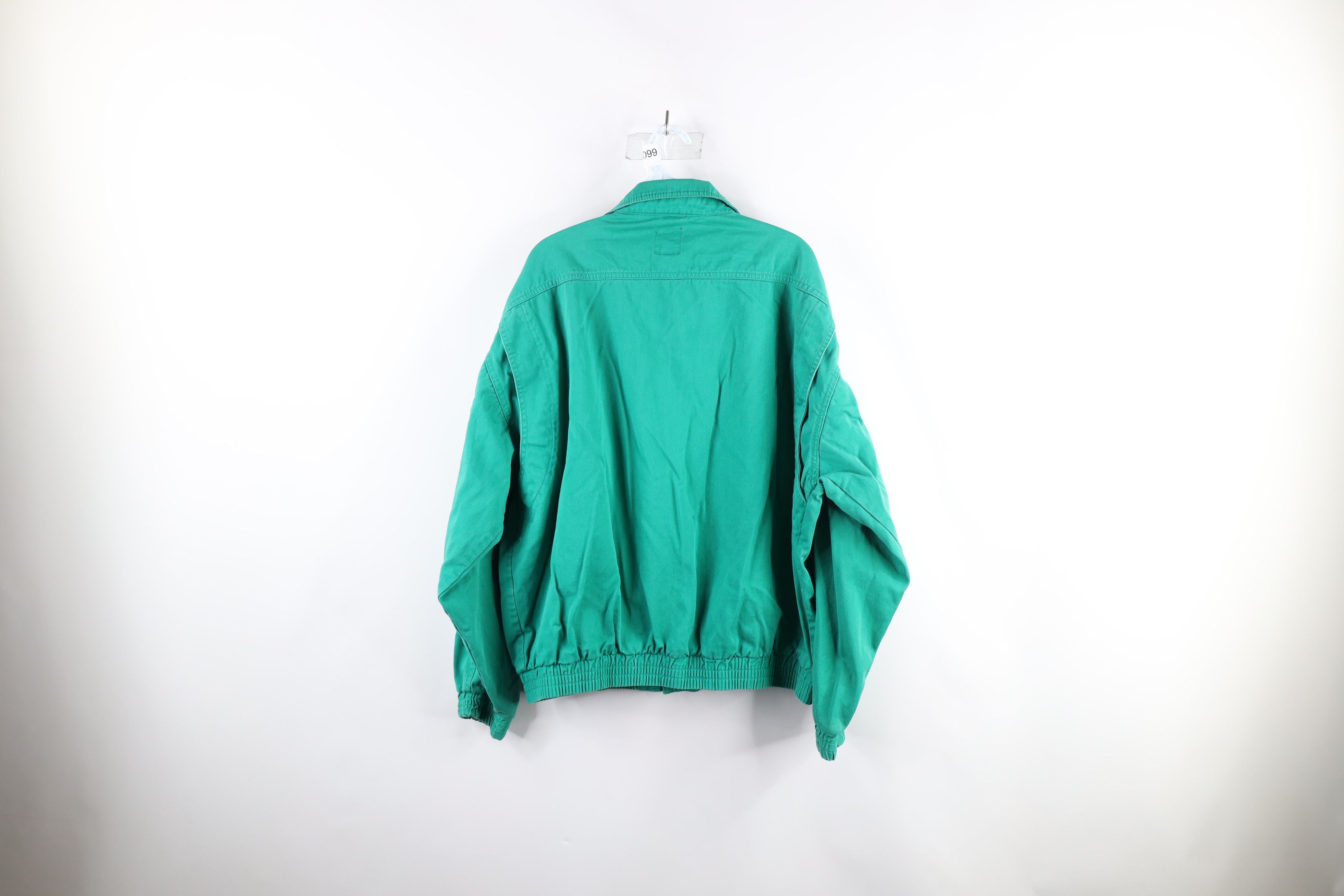 Gap × Vintage Vintage 90s Gap Faded Blank Cotton Canvas Bomber Jacket Size US L / EU 52-54 / 3 - 7 Thumbnail