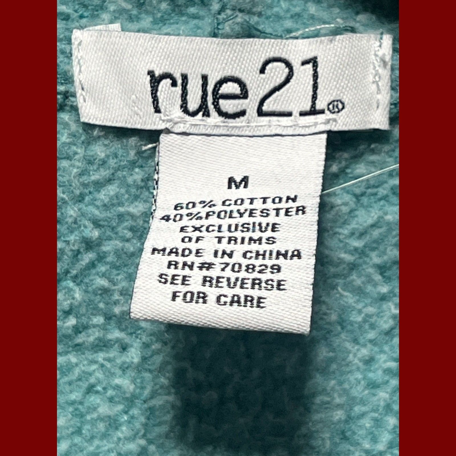 rue21 Rue 21 - Women's Long Sleeve Hooded Sweatshirt - Green - Med Size M / US 6-8 / IT 42-44 - 8 Thumbnail