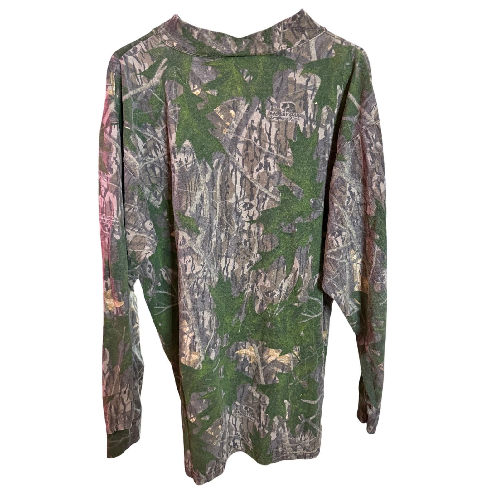 Mossy Oaks Vintage Camoflauge Mock Neck Hunting Longsleeve Size US XXL / EU 58 / 5 - 2 Thumbnail