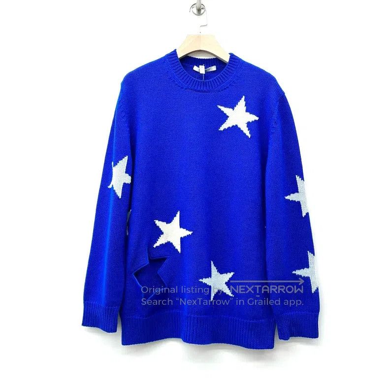 Givenchy Givenchy Blue star sweater - celebrity inspired Size US L / EU 52-54 / 3 - 1 Thumbnail