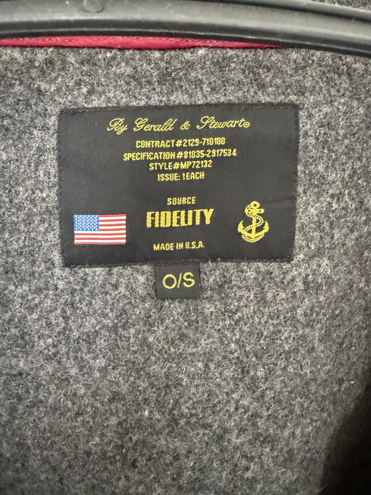 Fidelity × Vintage FIDELITY BY GERALD & STEWART PONCHO WOOL Size US S / EU 44-46 / 1 - 6 Thumbnail