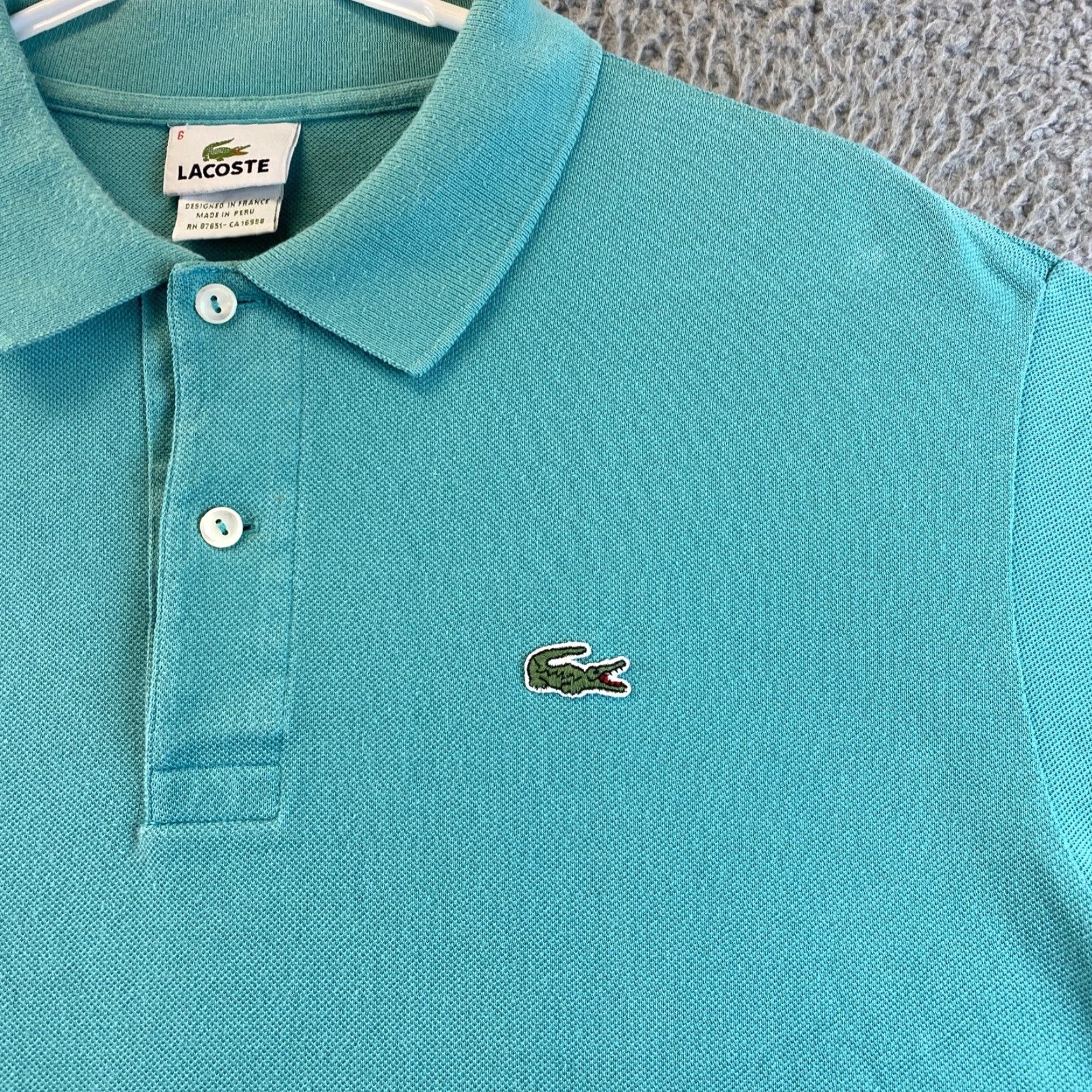 Lacoste Lacoste Polo Shirt XL Men's Cotton Short Sleeve Casual Green Logo T-Shirt /81-67 Size US XL / EU 56 / 4 - 4 Thumbnail