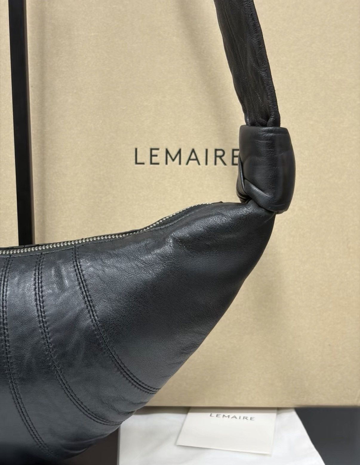 Lemaire Lemaire Small Black Croissant Bag K34 Size ONE SIZE - 6 Thumbnail