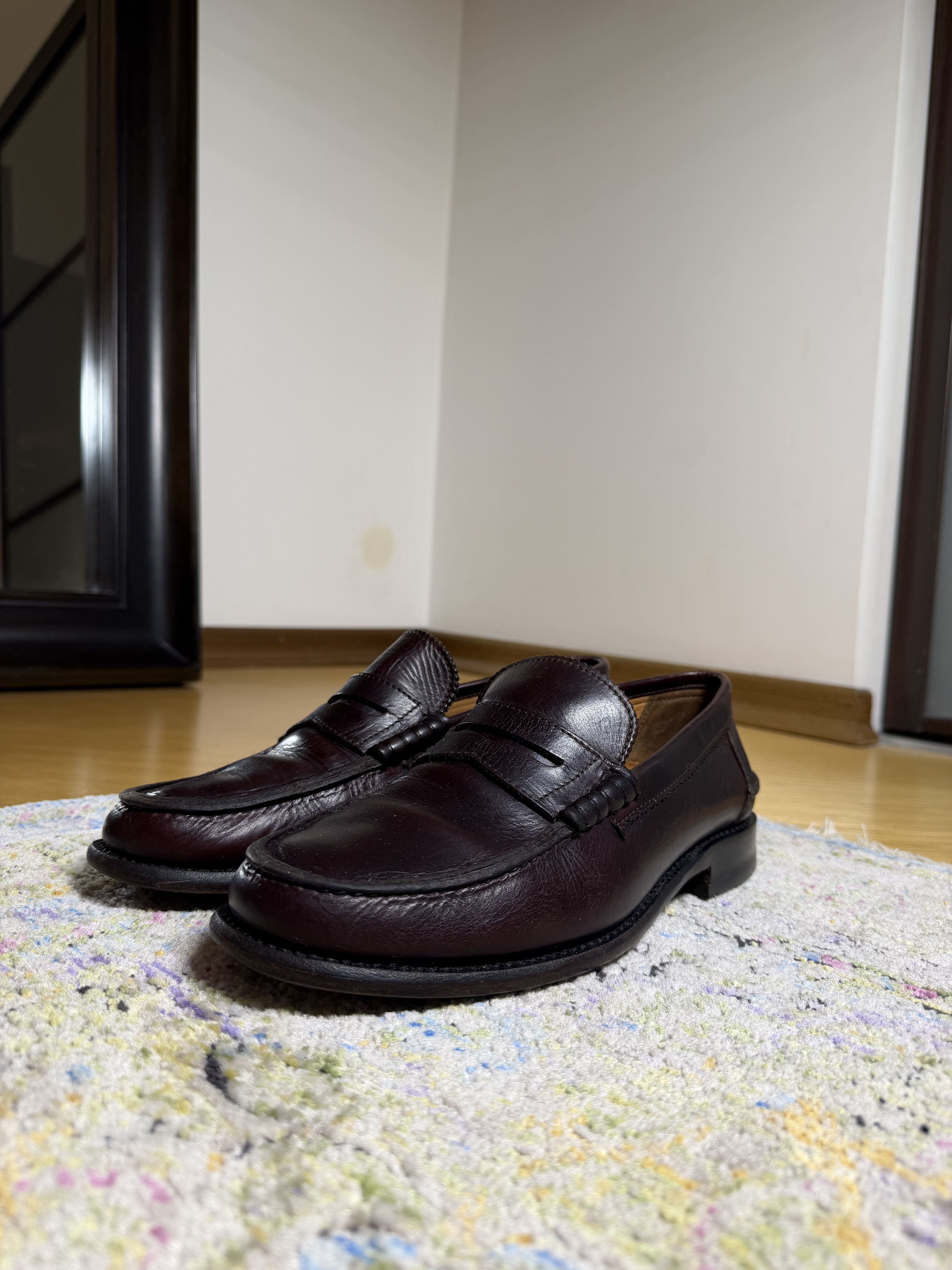 Floris van Bommel Floris van Bommel Bordeaux Leather Loafers Passa 01.01 Size US 10.5 / EU 43-44 - 2 Thumbnail