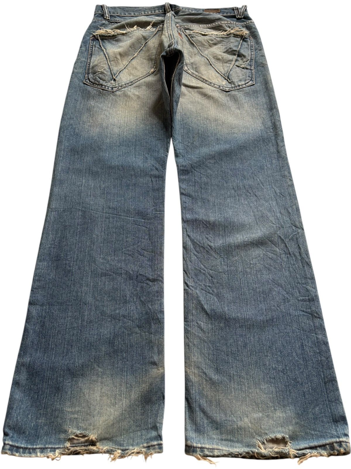 Volcom Vintage Volcom Mud Wash Distressed Ripped Loose Baggy Jeans Size US 32 / EU 48 - 2 Thumbnail