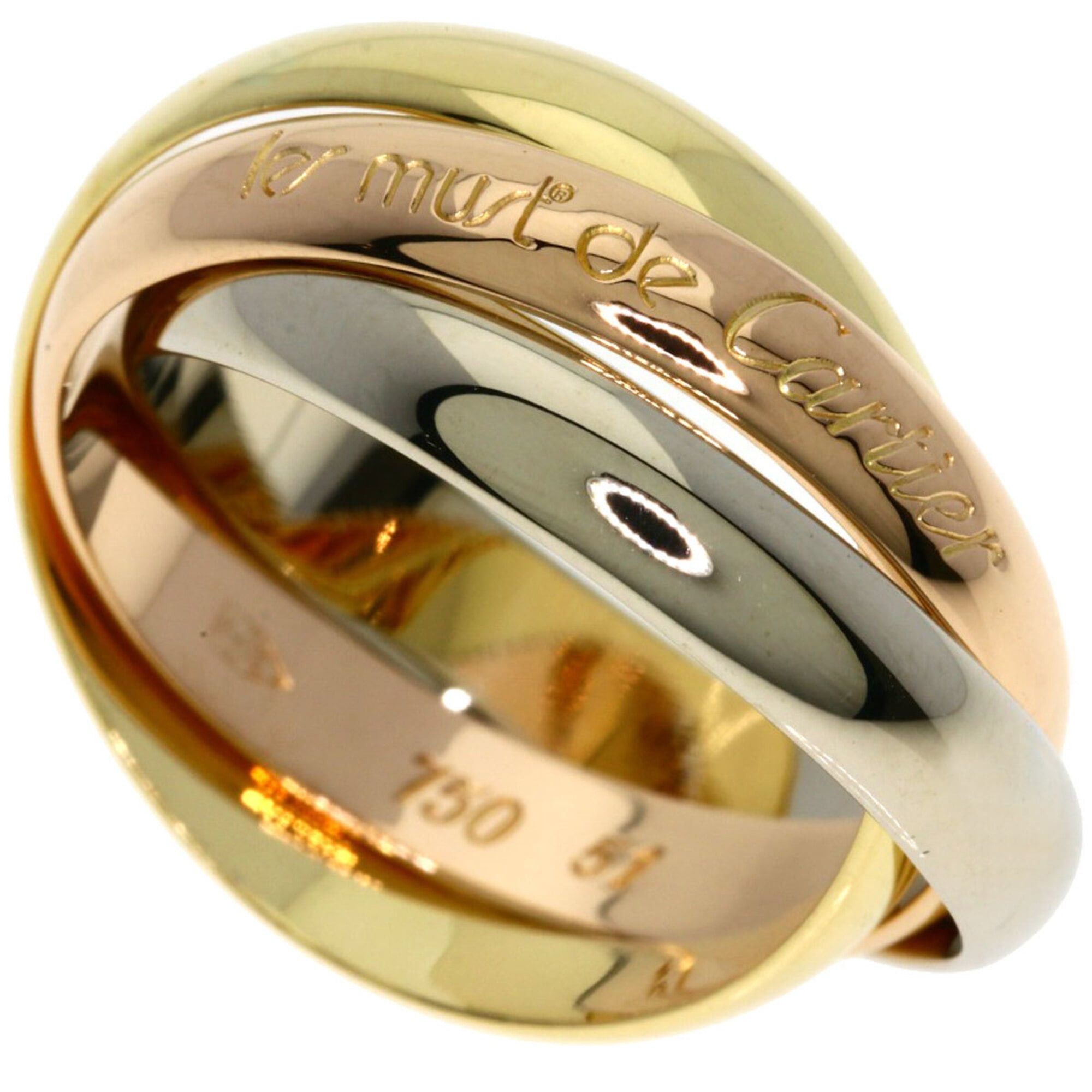 Cartier Cartier Trinity #51 Ring - 18K Yellow Gold/18K Pink White Gold Women's CARTIER Size ONE SIZE - 1 Thumbnail
