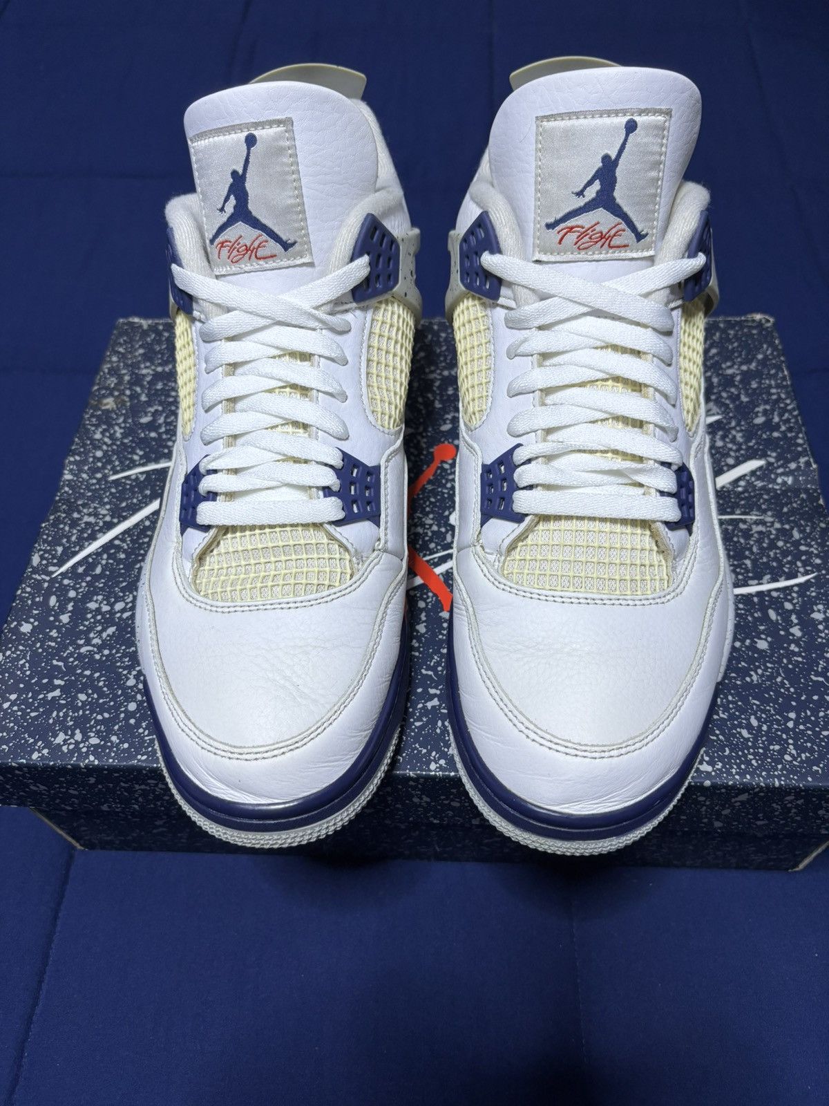 Jordan Brand Jordan 4 Retro Midnight Navy 2022 Size 12 Size US 12 / EU 45 - 1 Thumbnail
