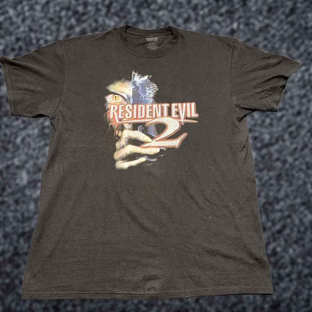 トップス 00s Resident Evil OUTBREAK T-shirt Vintage Vintage 2003 Resident Evil Outbreak PS2 Capcom T-shirt