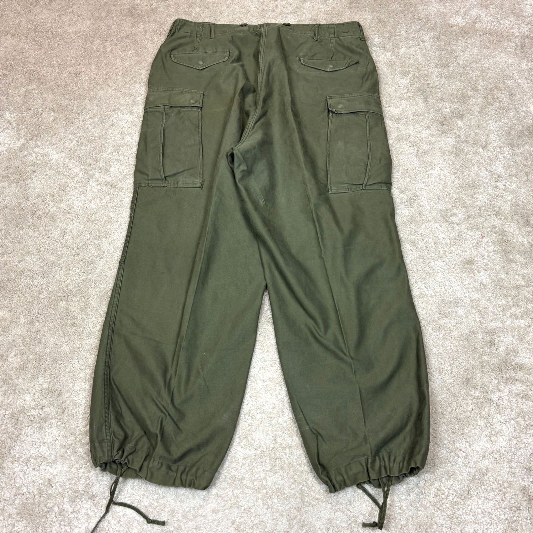 Vintage VINTAGE M-1951 Field Trousers OG-107 Cold Weather Cargo Pants 50s 40x29 Mens Green Size US 40 / EU 56 - 3 Thumbnail