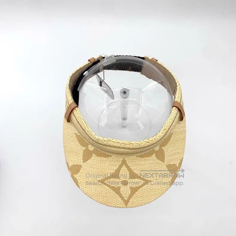 Louis Vuitton Louis Vuitton Yellow logo presbyopic jacquard sunshade hat Size ONE SIZE - 5 Thumbnail