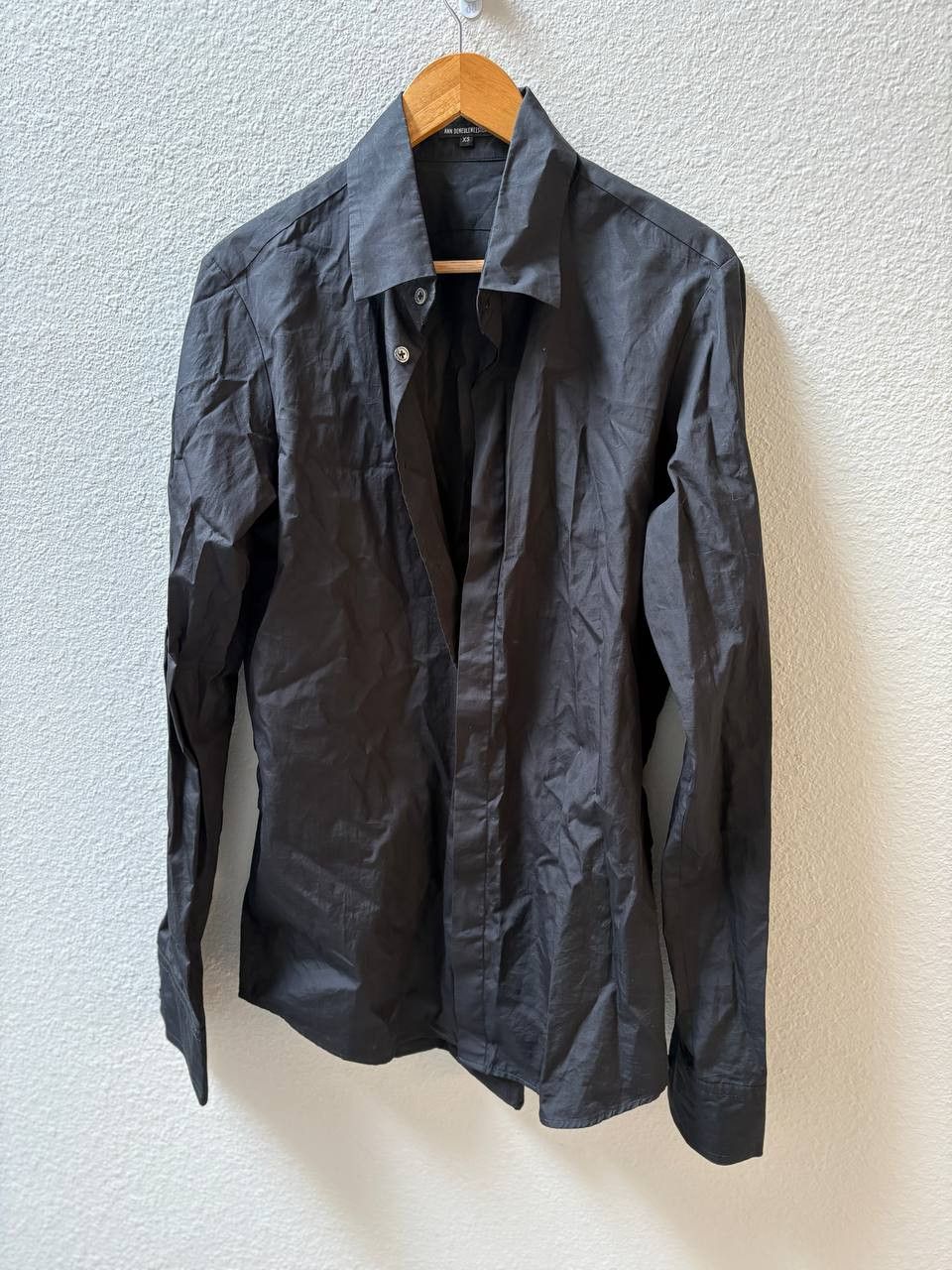 Ann Demeulemeester Ann Demeulemeester Cinch Back Shirt Black Size US XS / EU 42 / 0 - 1 Thumbnail