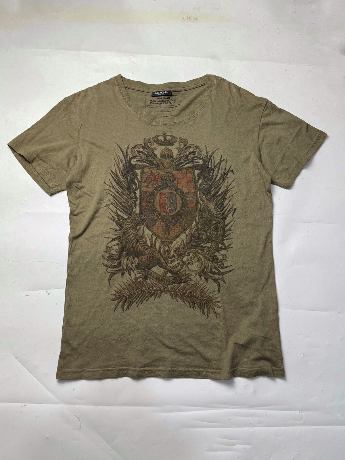Balmain ❤️‍🔥SOLD❤️‍🔥Balmain Decarnin Tees era Size US L / EU 52-54 / 3 - 1 Thumbnail