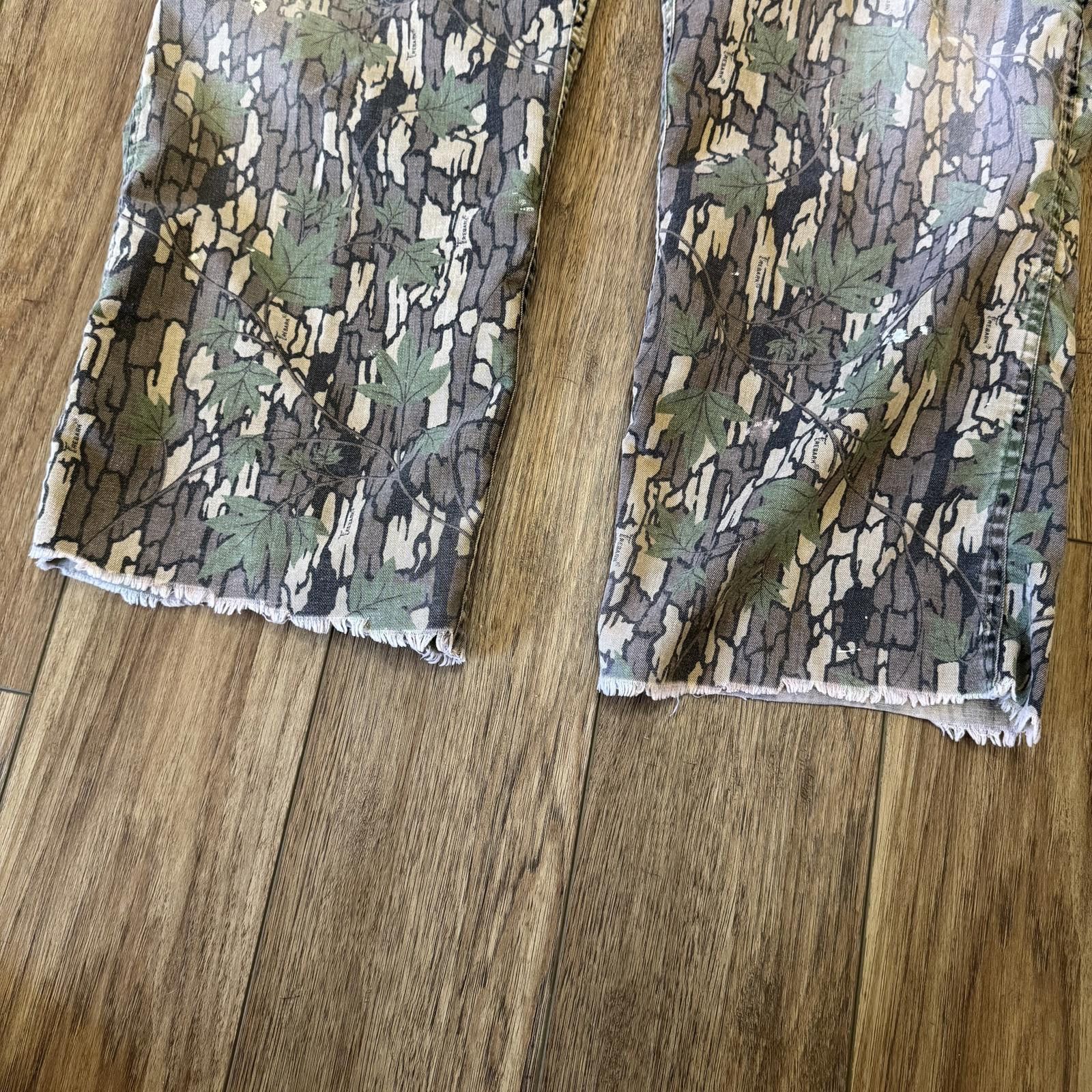 Other Vintage 80s Trebark Camo Pants Cropped Distressed Grunge Size US 36 / EU 52 - 7 Thumbnail