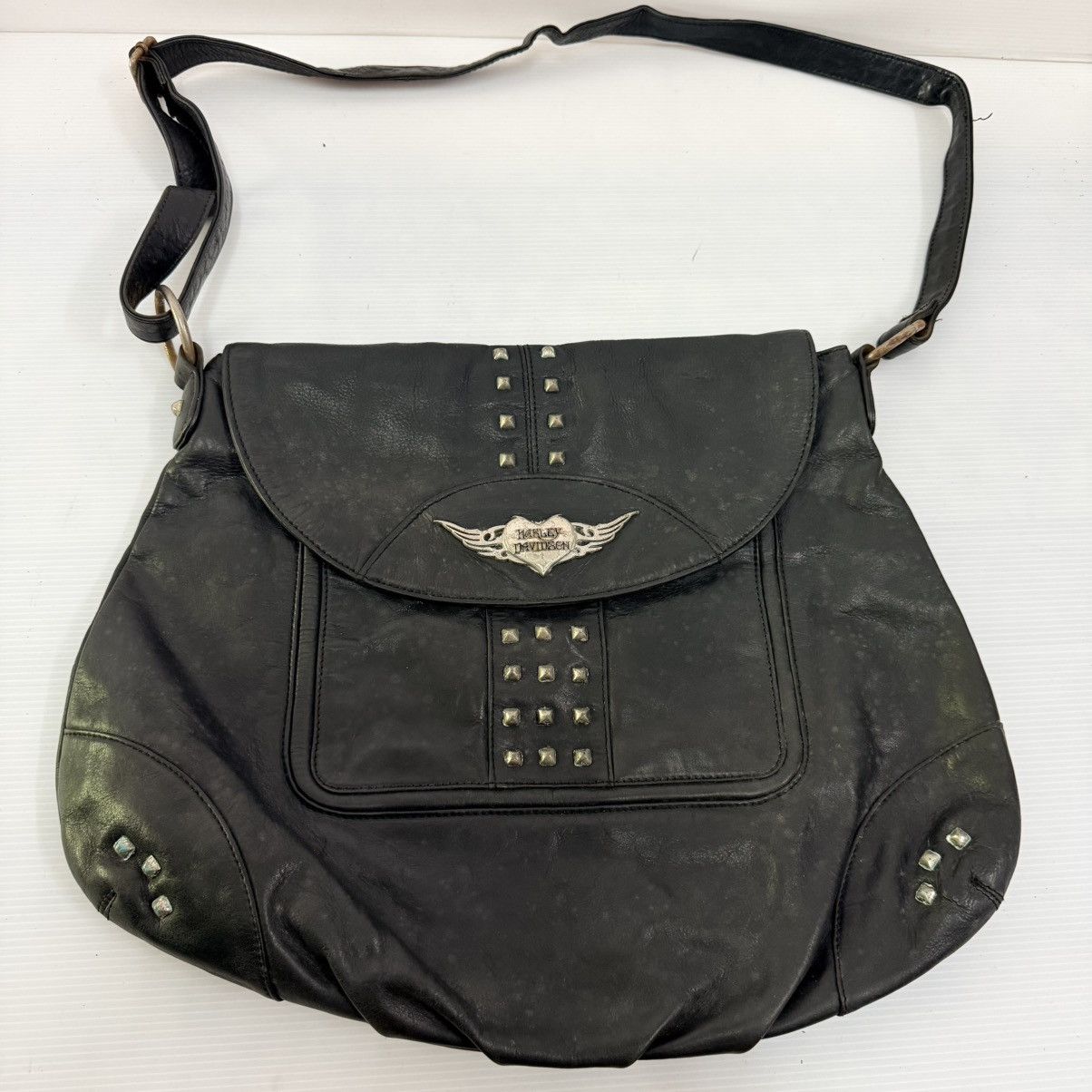 Harley Davidson Harley Davidson Leather Mesengger Bag Size ONE SIZE - 2 Thumbnail