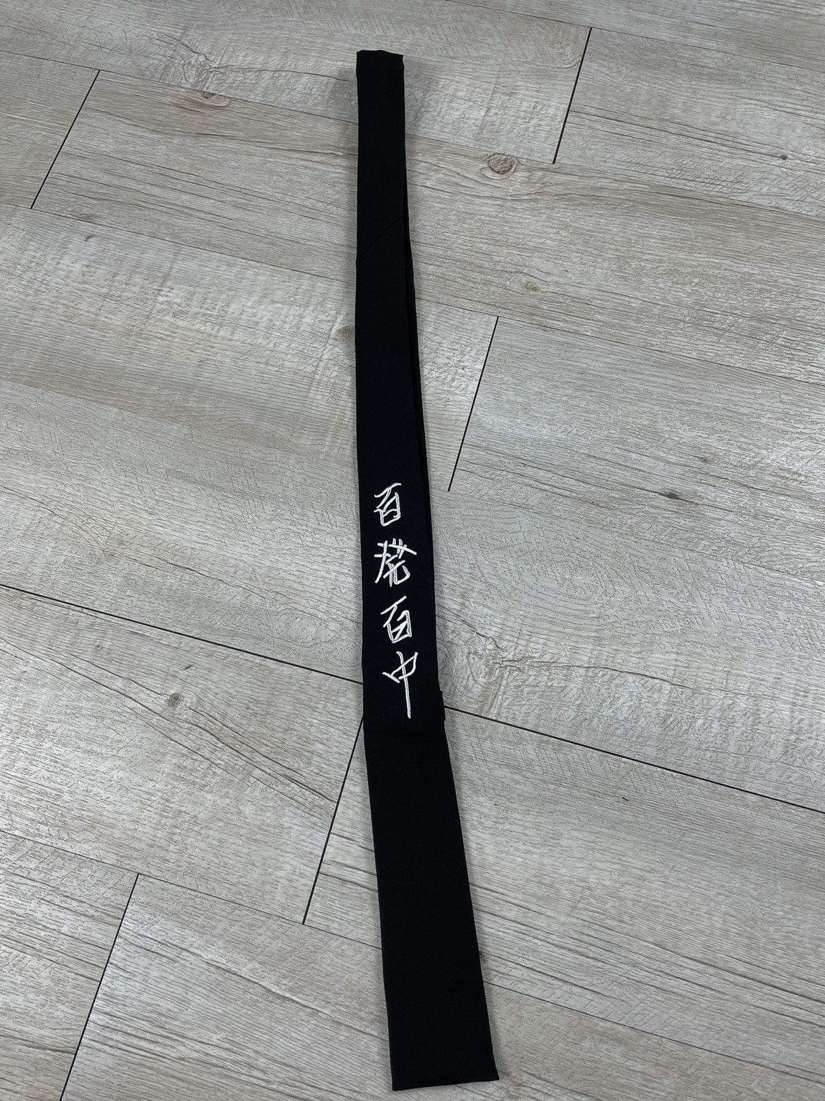 Yohji Yamamoto Rare Y’s AvantGarde Japan Wool Logo Nihilistic Delusion Neck Tie Size ONE SIZE - 3 Thumbnail