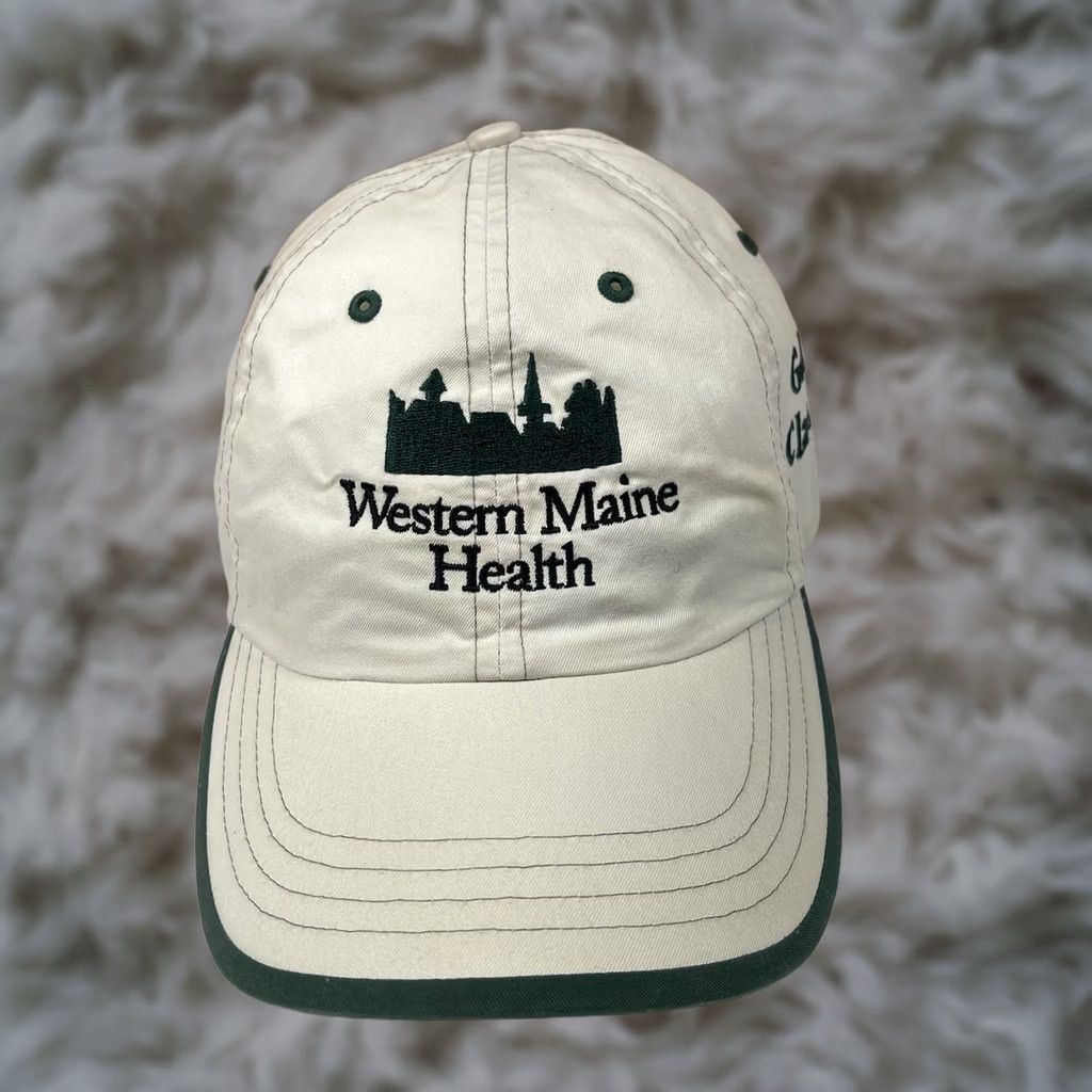 Vintage Richardson Golf Hat Cap Golf Classic Western Maine Health Adjustable StrapBack Mens Size ONE SIZE - 1 Thumbnail