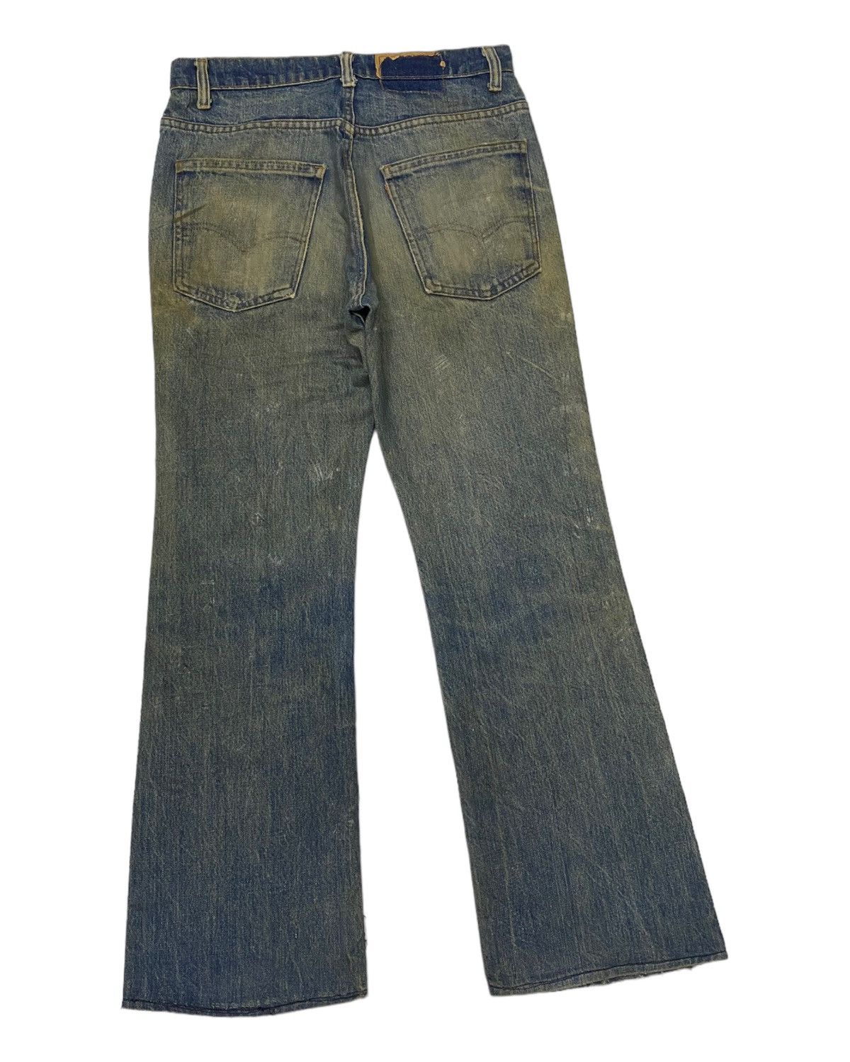Levi's 🔥Thrashed Orange Tab Levi’s Flare Distress Bootcut Jean Size US 31 - 4 Thumbnail