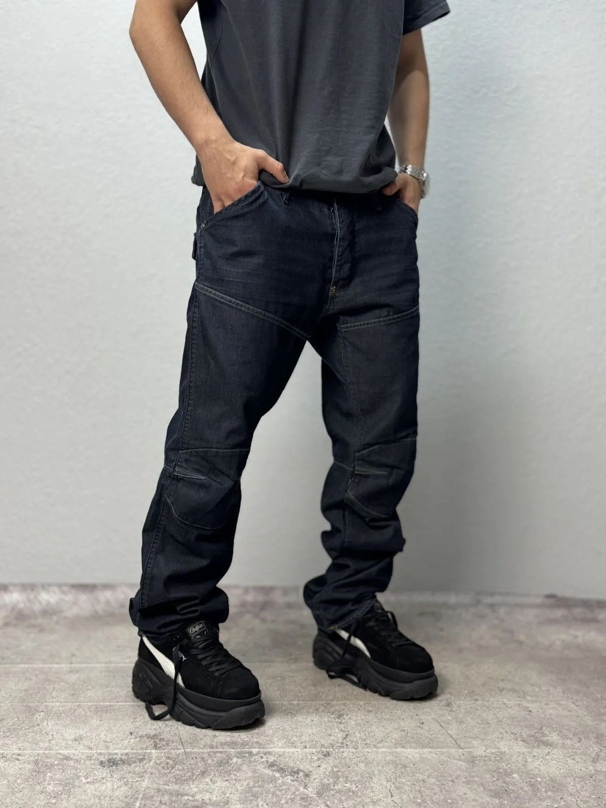 G-Star Vintage G-star Opium Cargo Avantgarde Bontage Baggy Pants Size US 36 / EU 52 - 8 Thumbnail