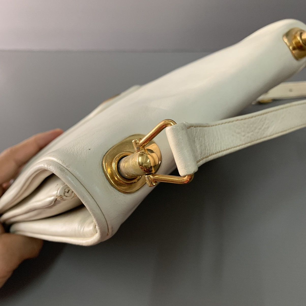 Gucci Gucci GG White Leather Shoulder Limited Bag Size ONE SIZE - 10 Thumbnail