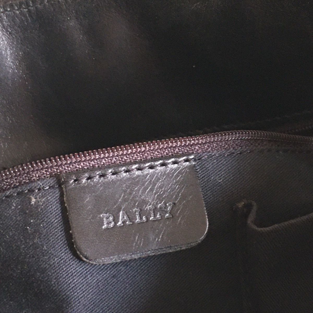 Bally BALLY Leather Canvas Black White Shoulder Bag Handbag Size ONE SIZE - 9 Thumbnail