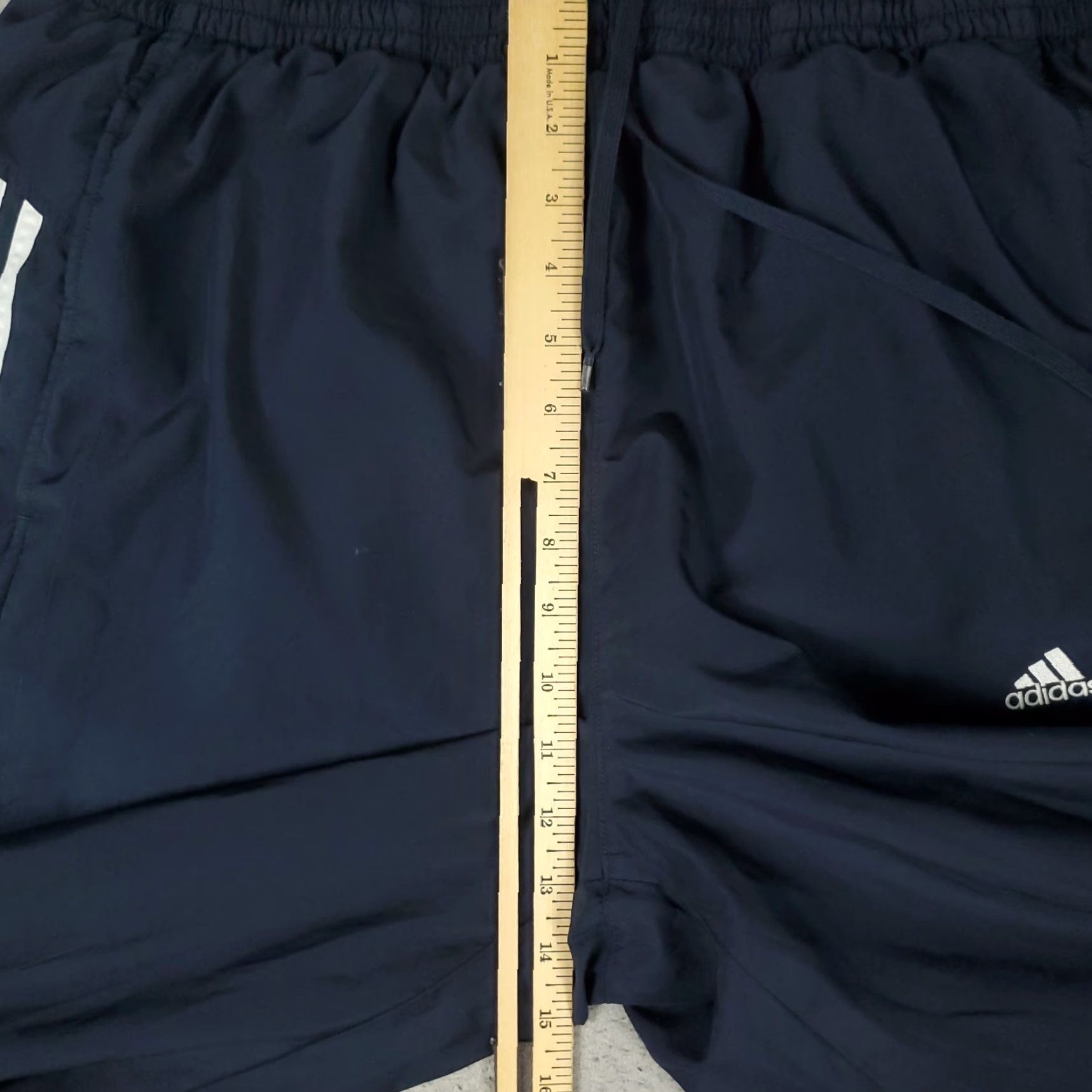 Adidas Adidas Pants Mens XL Navy Blue Ankle Zip Windbreaker Track Joggers - Regular Fit, Pockets, Sportswear, Activewear, Tapered Leg, Blue, XL, Men Size US 36 / EU 52 - 5 Thumbnail