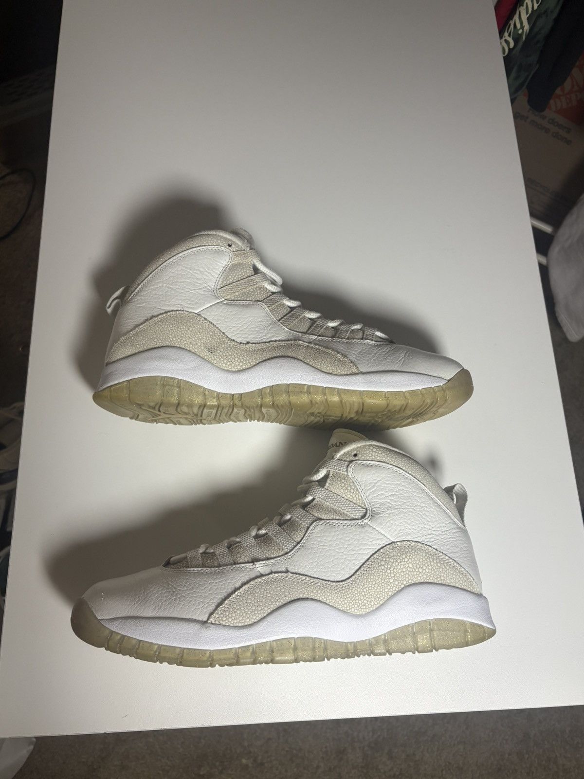 Jordan Brand OVO x Air Jordan 10 Retro 'White size 10.5 Size US 10.5 / EU 43-44 - 2 Thumbnail