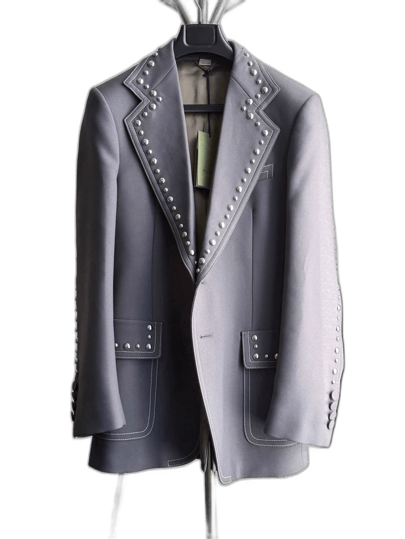 Gucci Gucci 22FW Runway Studded Blazer Jacket - dmc Size M / US 6-8 / IT 42-44 - 1 Thumbnail
