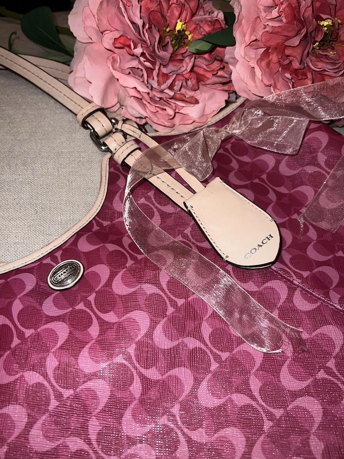 Coach Coach Peyton Dream F25522 Hand Bag Purse Tote Bordeaux Pink Size ONE SIZE - 3 Thumbnail