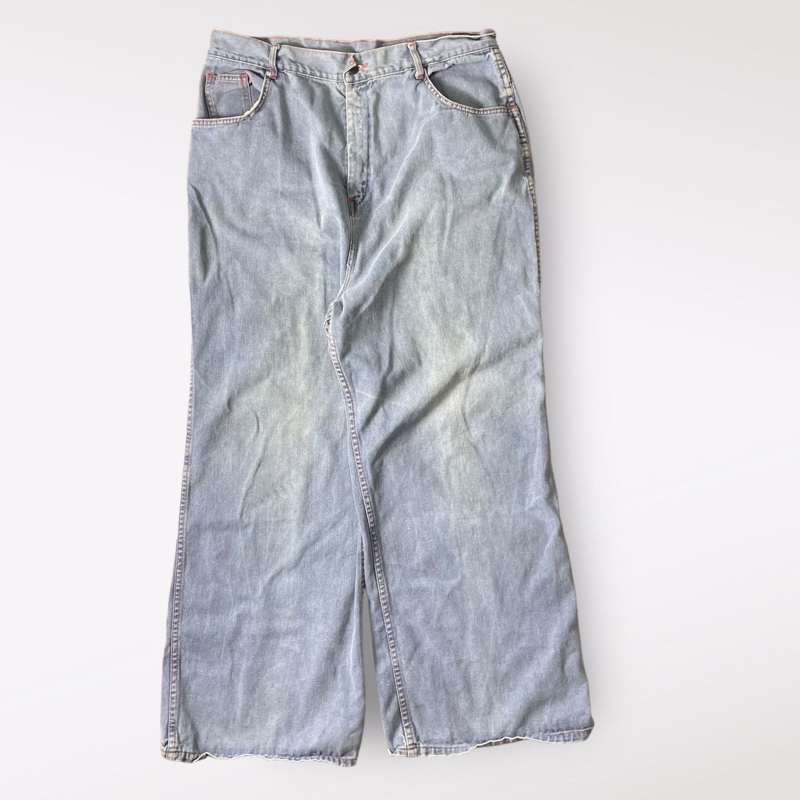 Other WPL 6749 Vintage 70s High Waist Wide Leg Jeans Size 36 Size 36" / US 14 / IT 50 - 1 Thumbnail