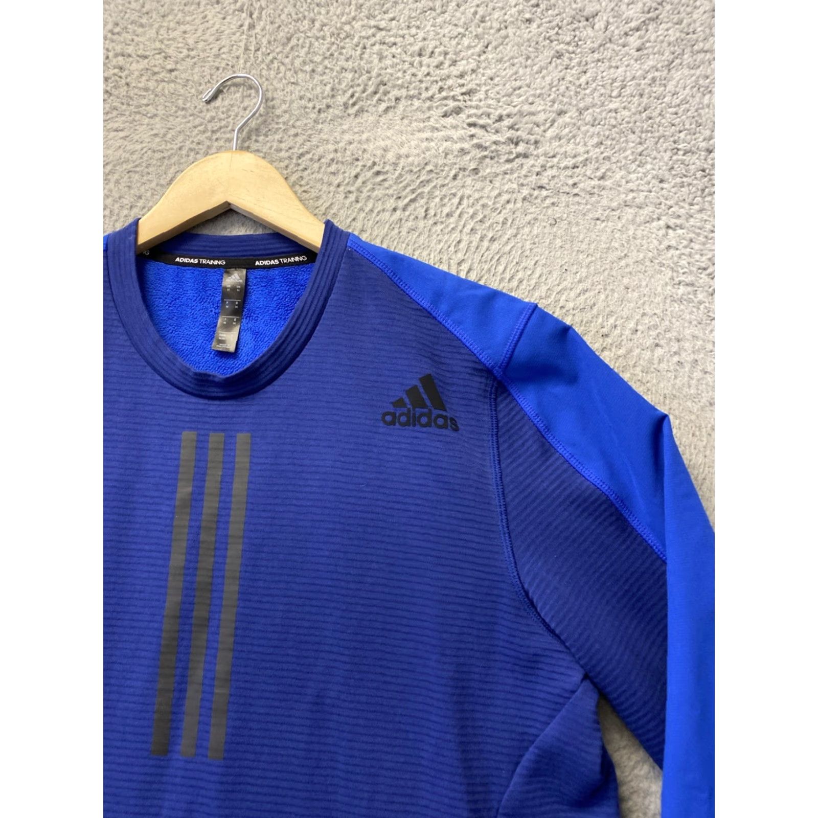Adidas Adidas Men’s Sweatshirt Sweater M Blue C.READY CREW Pockets 3 Stps Logo /160-10 Size US M / EU 48-50 / 2 - 3 Thumbnail