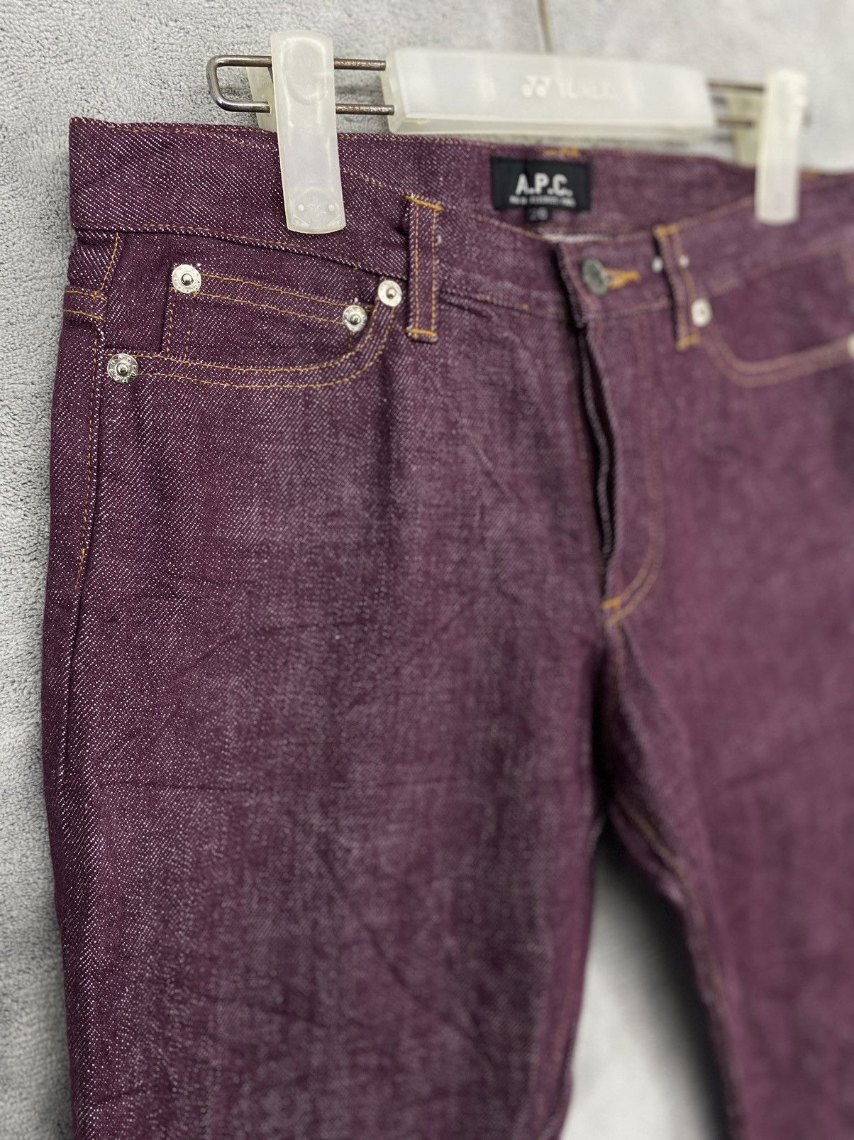 A.P.C. A.P.C RUE DE FLEURUS PARIS RAW DENIM PANTS Size US 26 / EU 42 - 3 Thumbnail