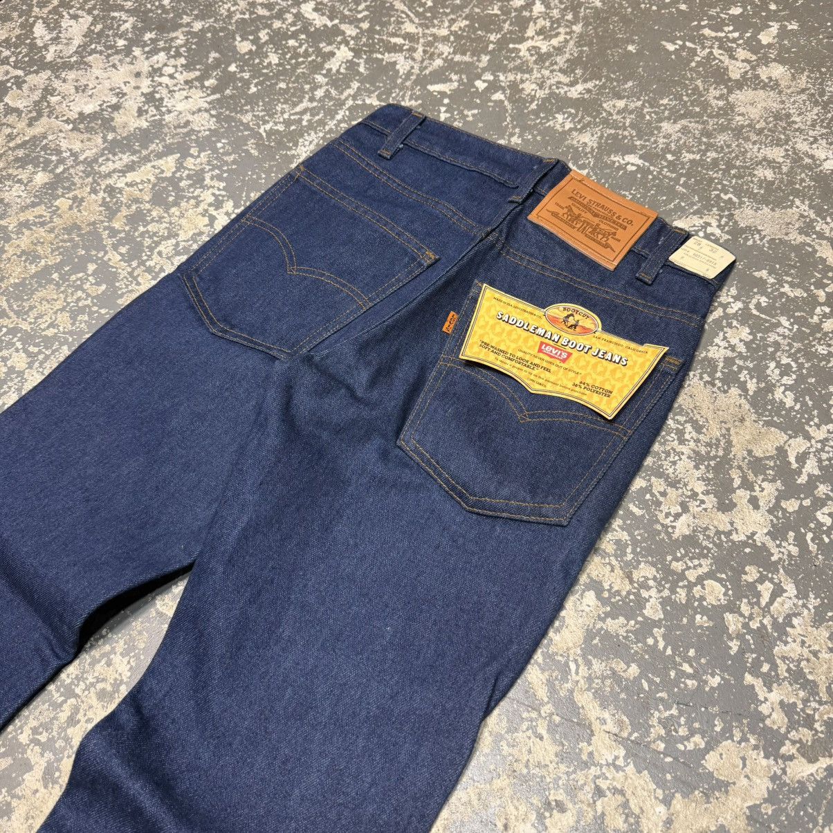 Levi's Vintage Levi’s 517 Boot Cut Blue Denim Jeans USA 80s NWT Size US 28 / EU 44 - 3 Thumbnail