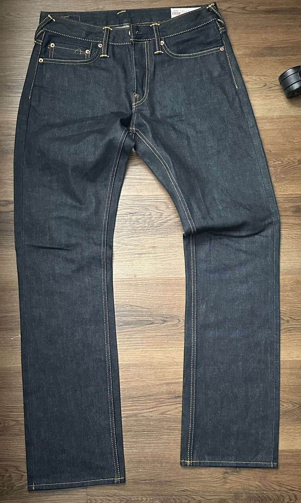 Evisu Evisu “Multi-badge Daicock Embroidery” Jeans Size US 30 / EU 46 - 2 Thumbnail