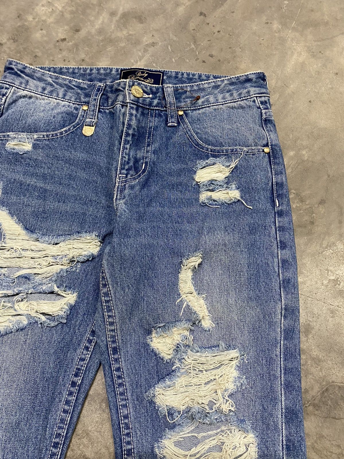 Flare Jeans Japan Distressed Hippie Jeans Vintage Fashion @2