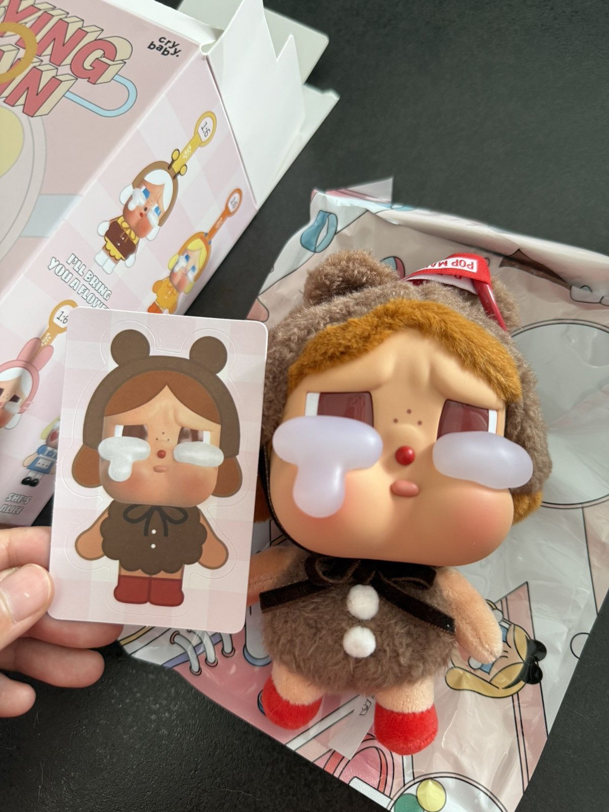Medicom Toy Pop Mart Crybaby Love Series Love Make Us Cry Face Plush Size ONE SIZE - 4 Thumbnail