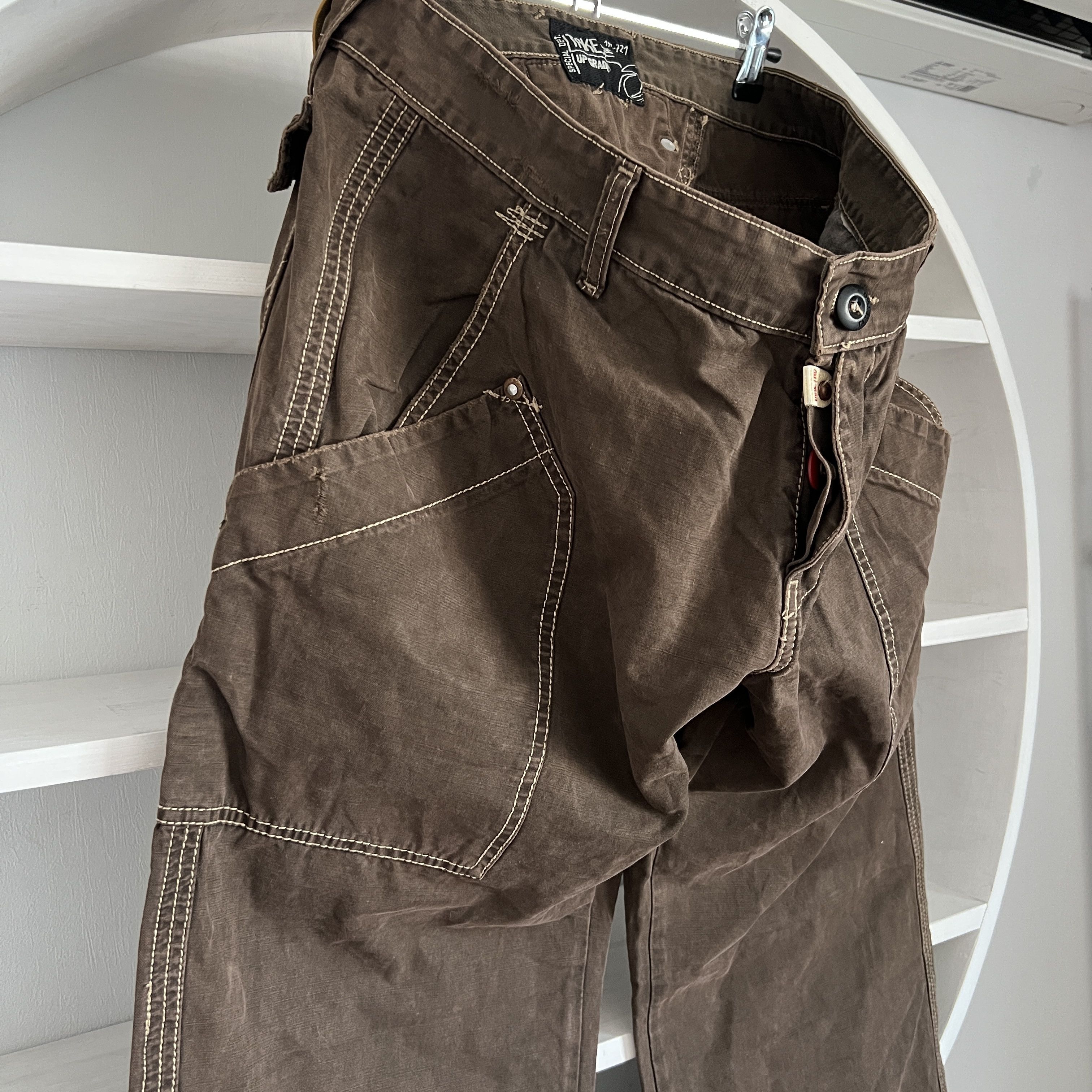 Japanese Brand Vintage TAKE TWO Wide Brown Pants Y2K Japanese Style Size US 34 / EU 50 - 4 Thumbnail
