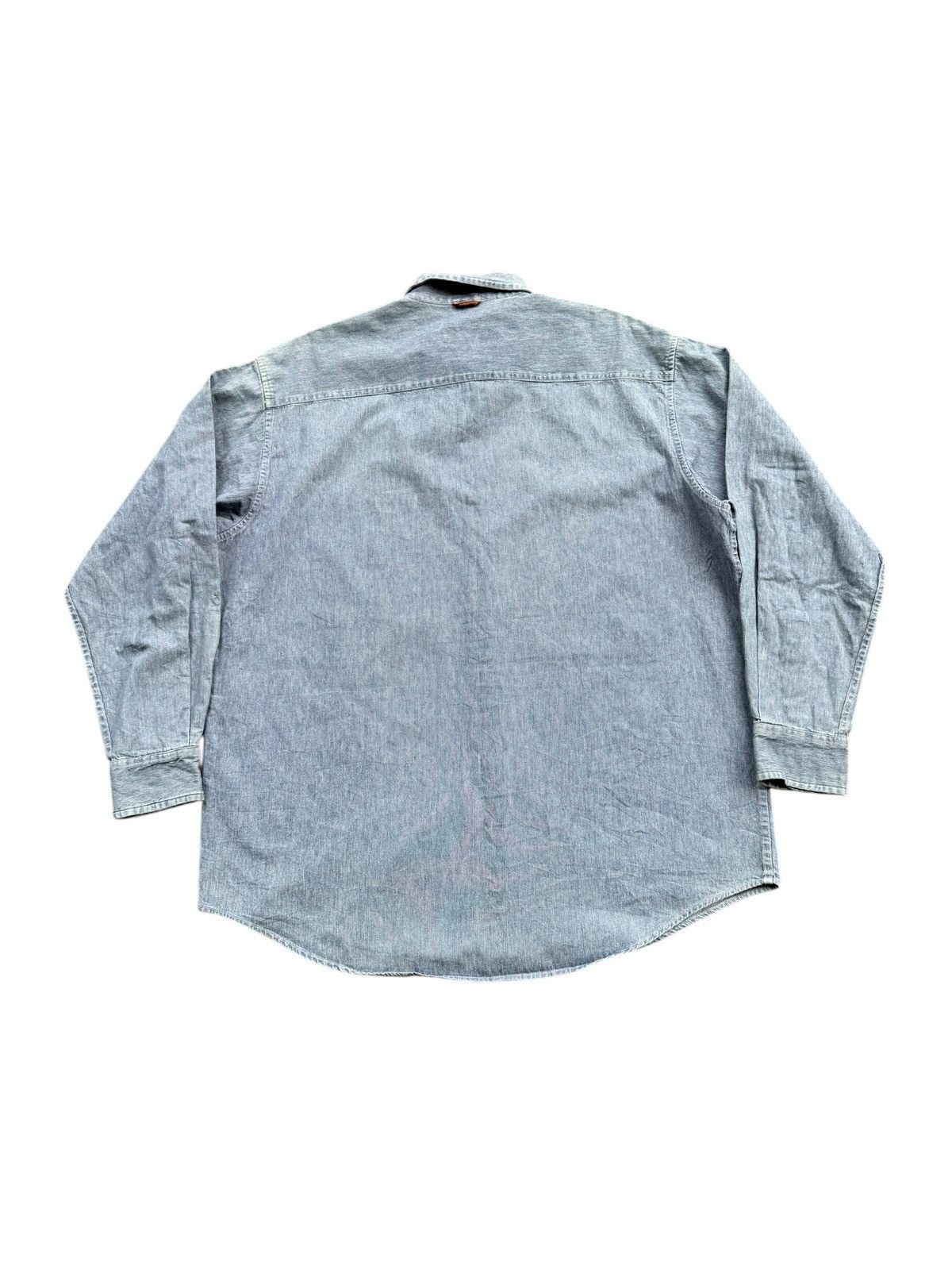Timberland Vintage Timberland Denim Shirt Size US XL / EU 56 / 4 - 4 Thumbnail