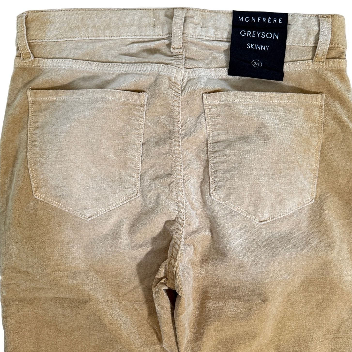 MONFRERE Monfrere Velvet Greyson Skinny Jean Pants Aged Biscotti 32 Size US 32 / EU 48 - 6 Thumbnail