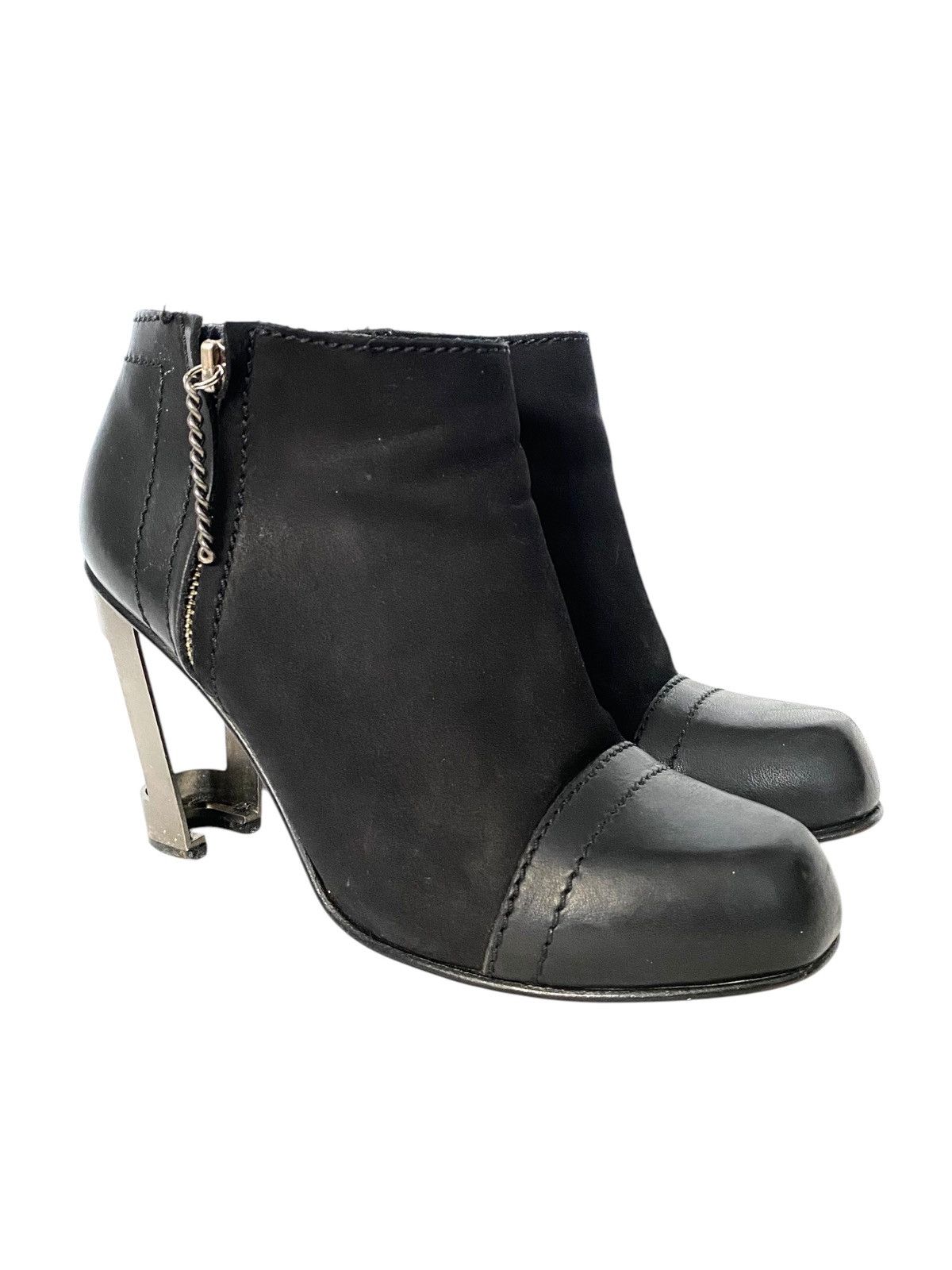 Dirk Bikkembergs A/W 1996 DIRK BIKKEMBERGS METAL HEELED BOOTS Size US 7.5 / IT 37.5 - 7 Thumbnail