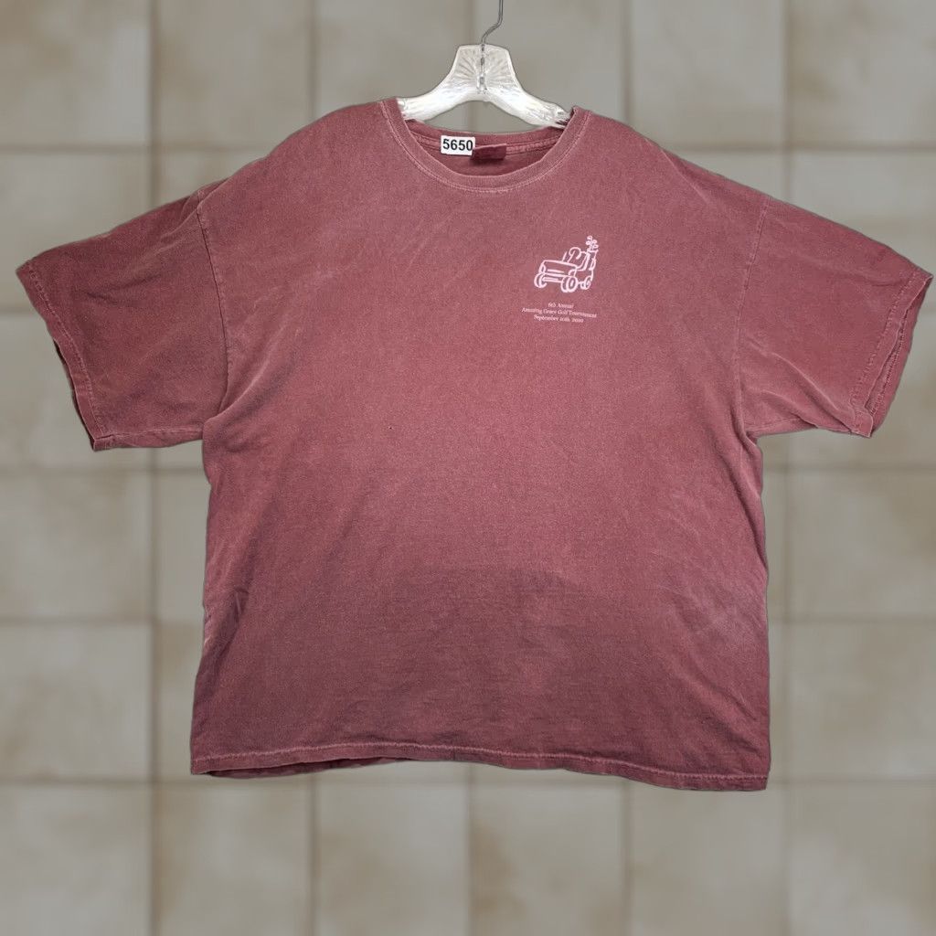 Vintage Vintage GOLF Men’s T-Shirt XL Red Golf Tournament Graphic Print Crew Neck Short Sleeve Jersey All Seasons Men Size US XL / EU 56 / 4 - 1 Thumbnail