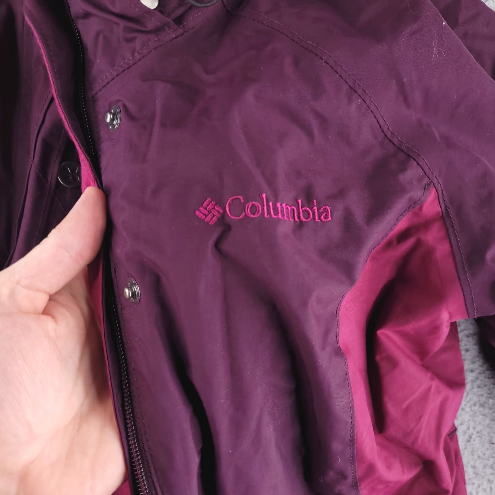 Layer 8 Columbia Jacket Womens Small Purple Nylon Insulated Fleece Layer Size S / US 4 / IT 40 - 2 Thumbnail
