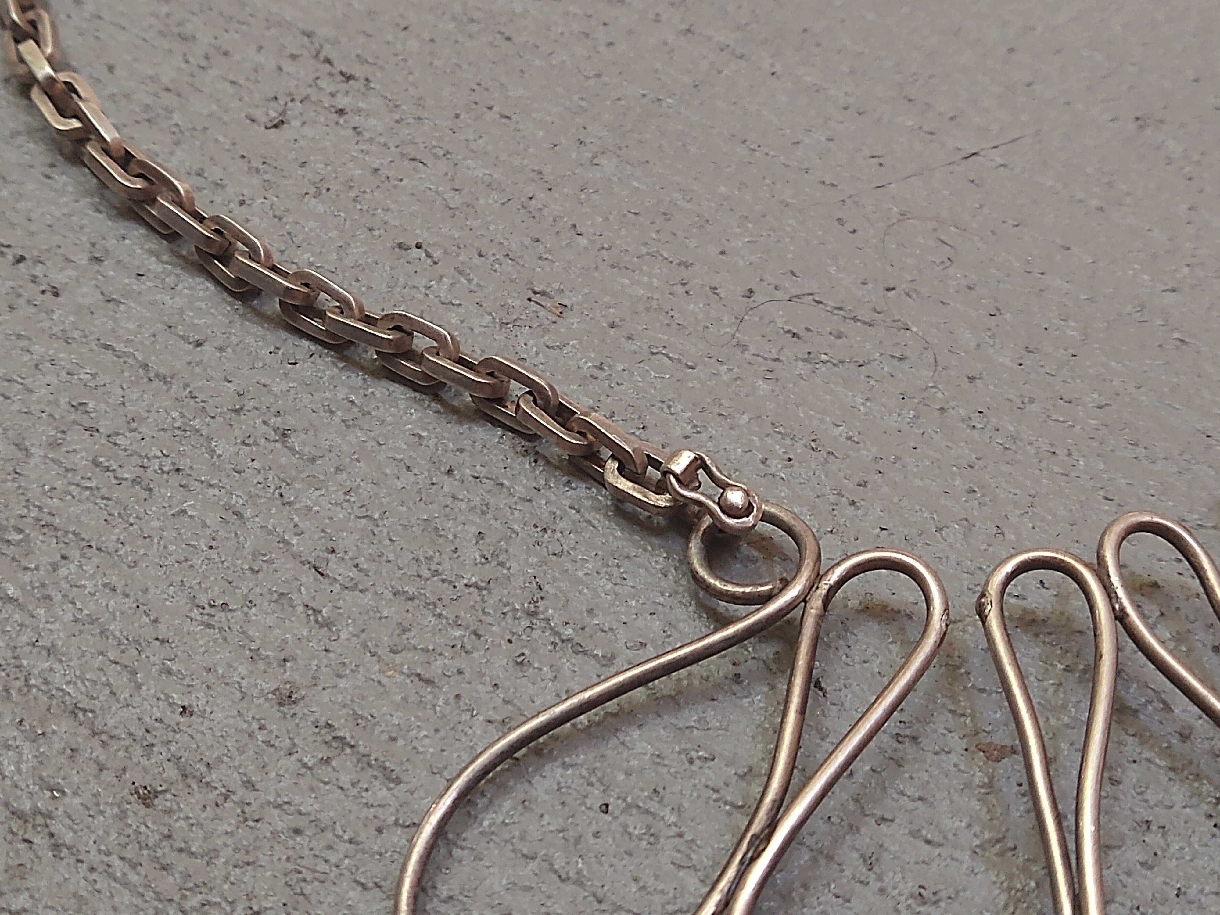 Jewelry × Vintage Sterling Silver Necklace Turquoise Lapis Lazuli Coral Native Size ONE SIZE - 5 Thumbnail