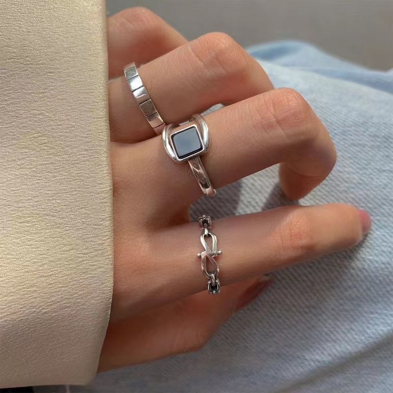 Jewelry Hip-hop Jewelry Rings Open Size Chrome Ring (Size 7-13) Size ONE SIZE - 2 Thumbnail