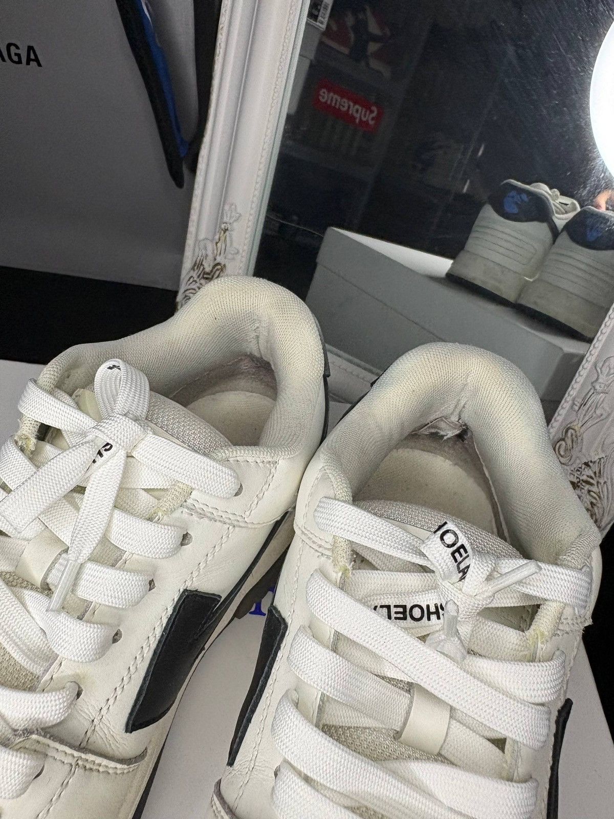 Off-White Off-White Out Of Office “For Walking” White/Black/Blue Size US 9 / IT 39 - 5 Thumbnail