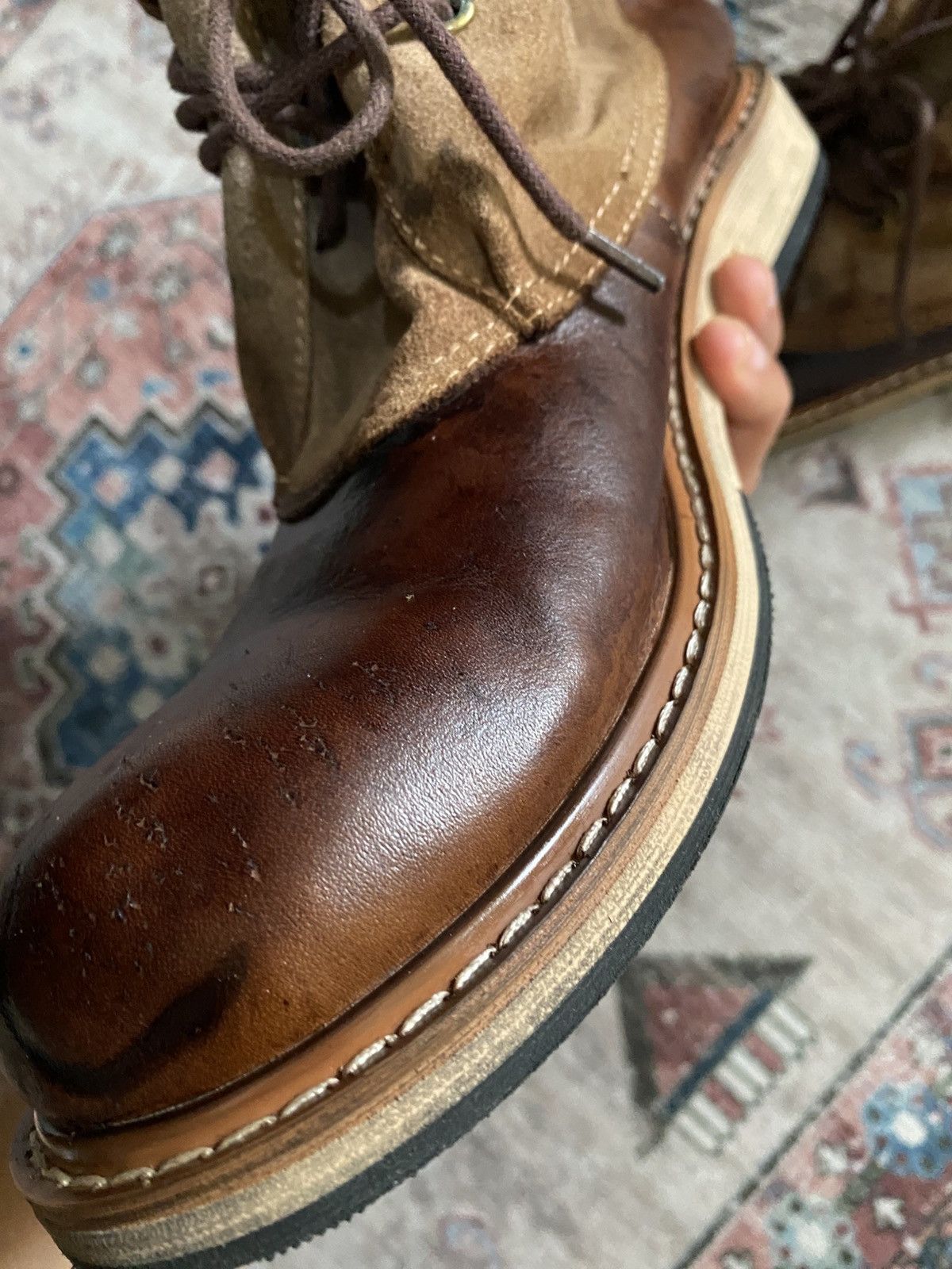 Vintage Vintage leather ankle boots Size US 8.5 / EU 41-42 - 9 Thumbnail
